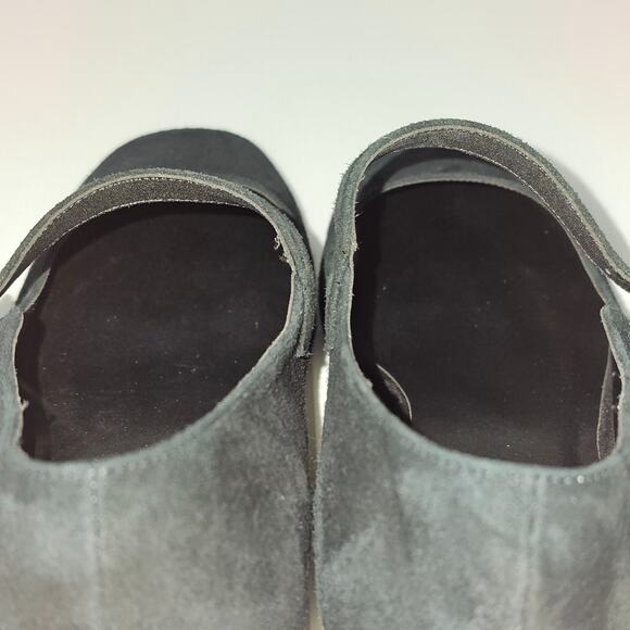 NEW Jeffrey Campbell Top Tier Mary Jane Heel Womens 10 Black Suede Classic Pump - Picture 10 of 13